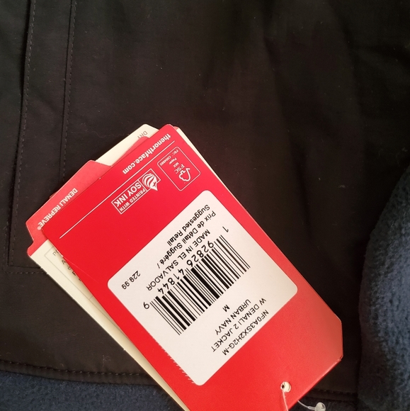 Womens North Face Denali 2 jacket. Navy blue. - Picture 6 of 8